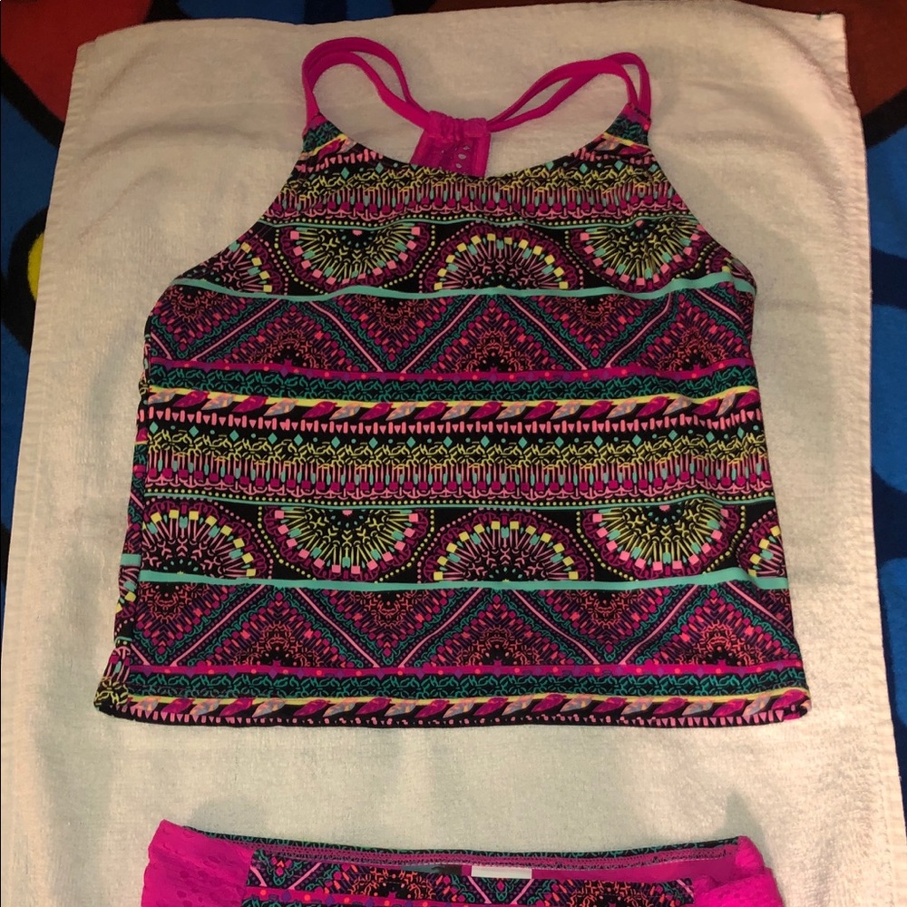 Girls Two Piece Swim Suit - Picture 2 of 3